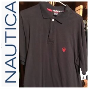 Nautica Navy Blue Polo Shirt Medium